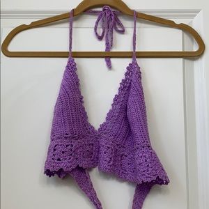 Light purple crotcheted Bralette